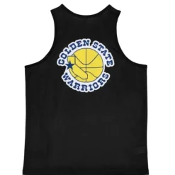 Men Mitchell & Ness T-Shirts & Tops-Slam Sublimated Tank Golden State Warriors