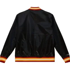 Men Mitchell & Ness Jackets & Outerwear-Slap Sticker Reversible Jacket Atlanta Hawks