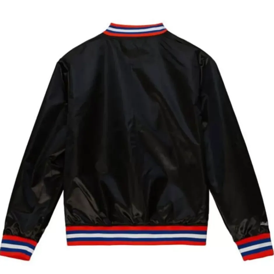 Men Mitchell & Ness Jackets & Outerwear-Slap Sticker Reversible Jacket New York Knicks