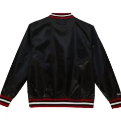 Men Mitchell & Ness Jackets & Outerwear-Slap Sticker Reversible Jacket Chicago Bulls