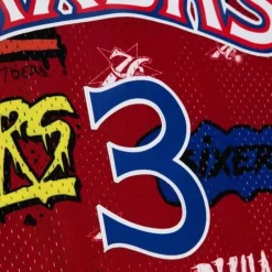 Mitchell & Ness Nba Swingman-Slap Sticker Swingman Allen Iverson Philadelphia 76Ers 1996-97 Jersey