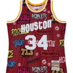 Mitchell & Ness Nba Swingman-Slap Sticker Swingman Hakeem Olajuwon Houston Rockets 1993-94 Jersey