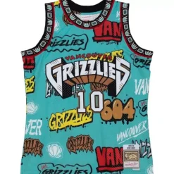 Mitchell & Ness Nba Swingman-Slap Sticker Swingman Mike Bibby Vancouver Grizzlies 1998-99 Jersey