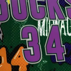 Mitchell & Ness Nba Swingman-Slap Sticker Swingman Ray Allen Milwaukee Bucks 2000-01 Jersey