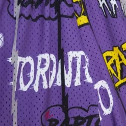 Men Mitchell & Ness Shorts-Slap Sticker Swingman Toronto Raptors 1998-99 Shorts