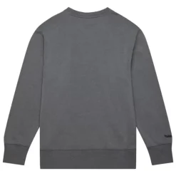 Men Mitchell & Ness Hoodies & Sweatshirts-Snow Washed Fleece Crew Oakland Raiders