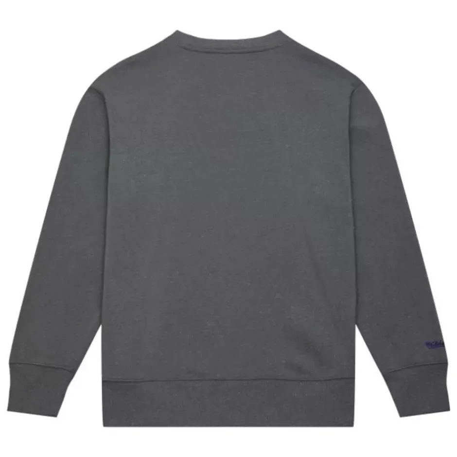 Men Mitchell & Ness Hoodies & Sweatshirts-Snow Washed Fleece Crew Phoenix Suns