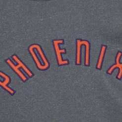 Men Mitchell & Ness Hoodies & Sweatshirts-Snow Washed Fleece Crew Phoenix Suns