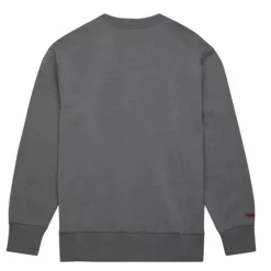 Men Mitchell & Ness Hoodies & Sweatshirts-Snow Washed Fleece Crew San Francisco 49Ers