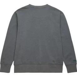 Men Mitchell & Ness Hoodies & Sweatshirts-Snow Washed Fleece Crew Vintage Logo Philadelphia Eagles