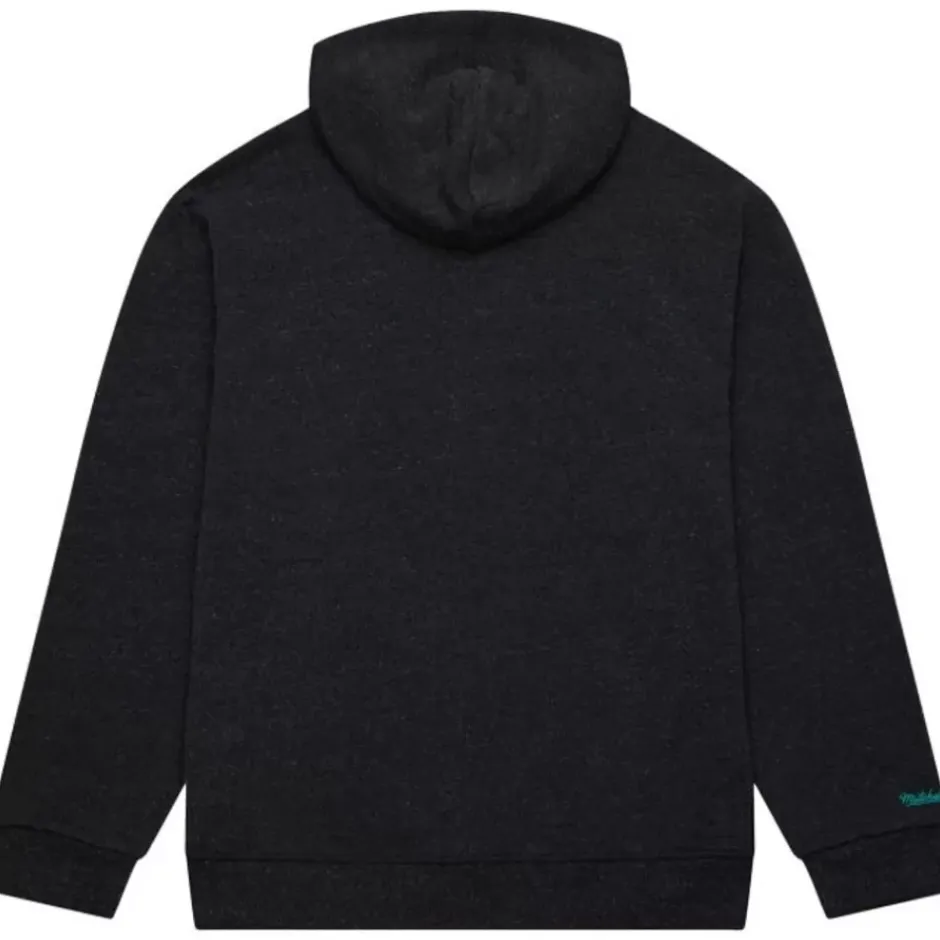 Men Mitchell & Ness Hoodies & Sweatshirts-Snow Washed Fleece Hoodie San Antonio Spurs