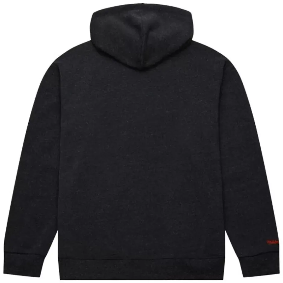 Men Mitchell & Ness Hoodies & Sweatshirts-Snow Washed Fleece Hoodie Cincinnati Bengals