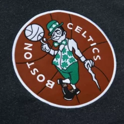 Men Mitchell & Ness Hoodies & Sweatshirts-Snow Washed Fleece Hoodie Boston Celtics