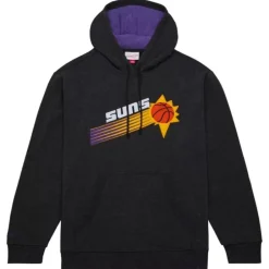 Men Mitchell & Ness Hoodies & Sweatshirts-Snow Washed Fleece Hoodie Phoenix Suns