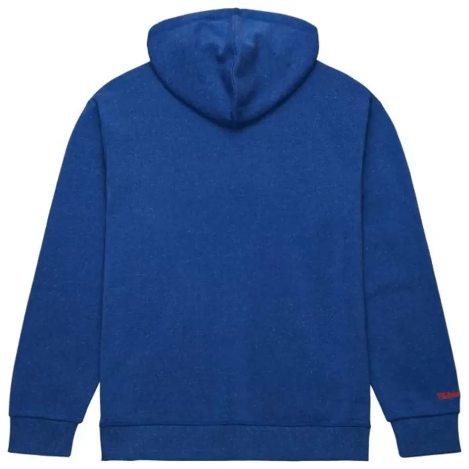 Men Mitchell & Ness Hoodies & Sweatshirts-Snow Washed Fleece Hoodie Cleveland Cavaliers