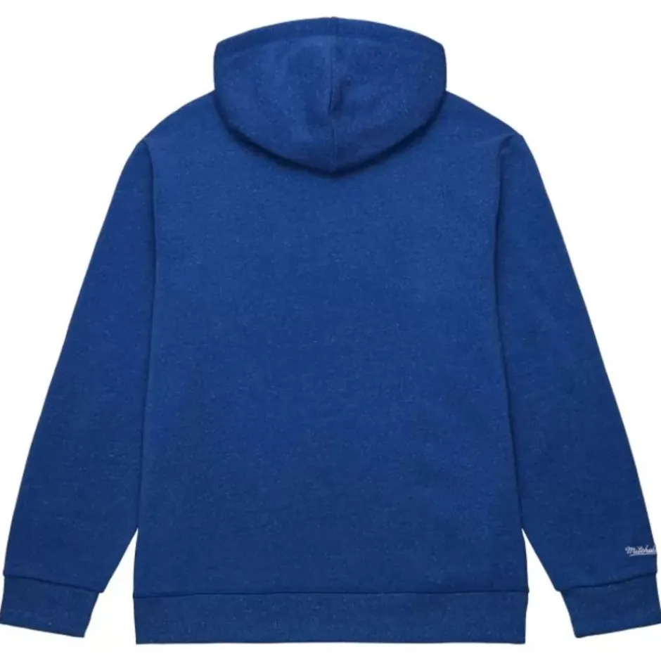 Men Mitchell & Ness Hoodies & Sweatshirts-Snow Washed Fleece Hoodie Los Angeles Dodgers