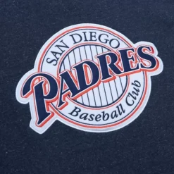 Men Mitchell & Ness Hoodies & Sweatshirts-Snow Washed Fleece Hoodie San Diego Padres