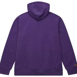 Men Mitchell & Ness Hoodies & Sweatshirts-Snow Washed Fleece Hoodie Utah Jazz