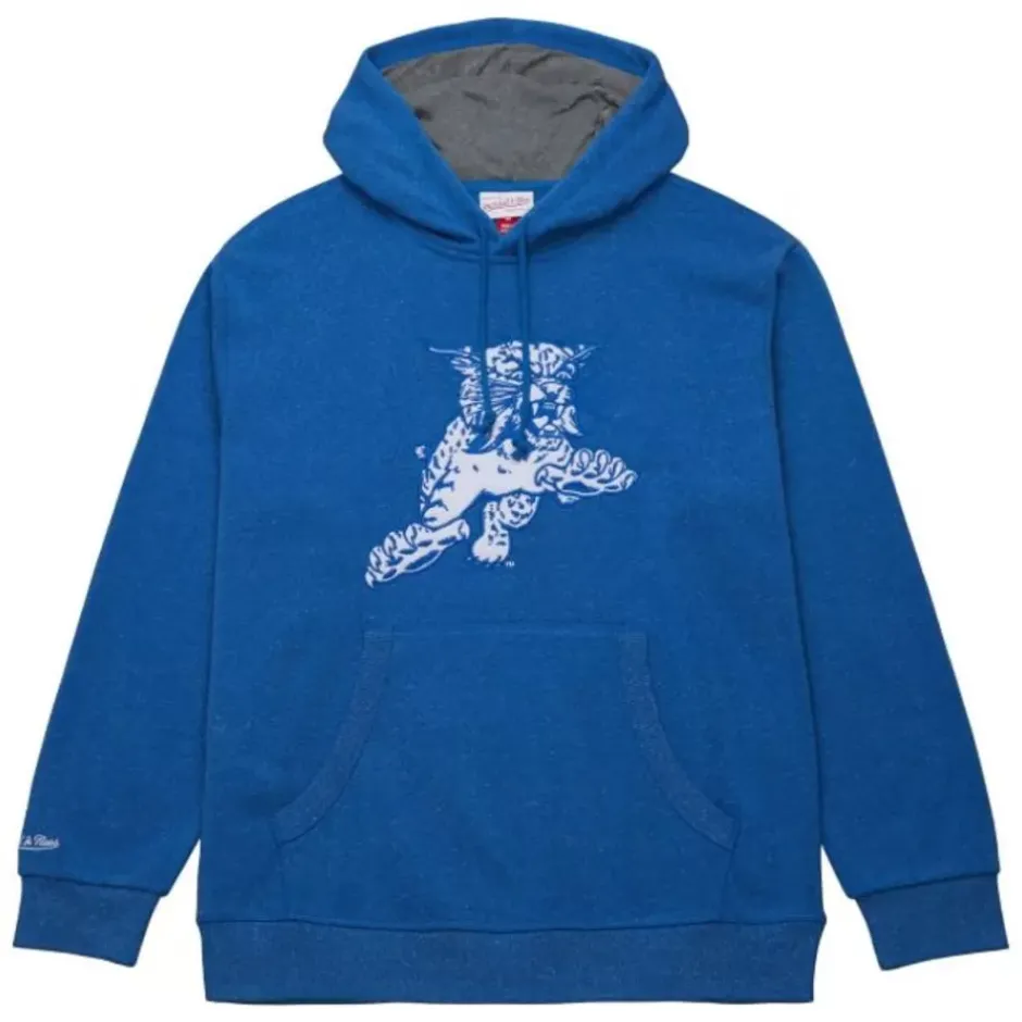 Men Mitchell & Ness Hoodies & Sweatshirts-Snow Washed Fleece Hoodie University Of Kentucky
