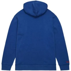 Men Mitchell & Ness Hoodies & Sweatshirts-Snow Washed Fleece Hoodie Vintage Logo New York Mets