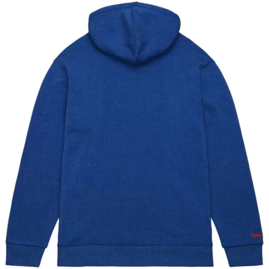 Men Mitchell & Ness Hoodies & Sweatshirts-Snow Washed Fleece Hoodie Vintage Logo New York Mets