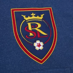 Men Mitchell & Ness Hoodies & Sweatshirts-Snow Washed Fleece Hoodie Current Logo Real Salt Lake