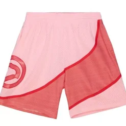 Men Mitchell & Ness Shorts-Space Knit Swingman Atlanta Hawks 1986-87 Shorts
