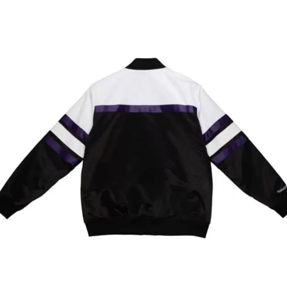Men Mitchell & Ness Jackets & Outerwear-Special Script Heavyweight Satin Jacket Baltimore Ravens
