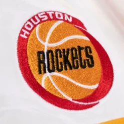 Men Mitchell & Ness Jackets & Outerwear-Special Script Heavyweight Satin Jacket Houston Rockets