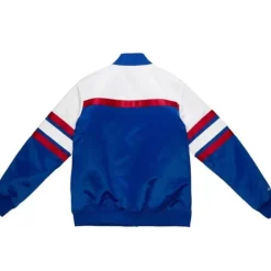 Men Mitchell & Ness Jackets & Outerwear-Special Script Heavyweight Satin Jacket Detroit Pistons