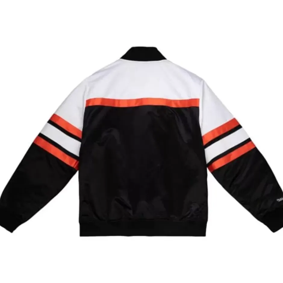 Men Mitchell & Ness Jackets & Outerwear-Special Script Heavyweight Satin Jacket Baltimore Orioles