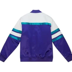 Men Mitchell & Ness Jackets & Outerwear-Special Script Heavyweight Satin Jacket Utah Jazz