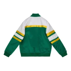 Men Mitchell & Ness Jackets & Outerwear-Special Script Heavyweight Satin Jacket Seattle Supersonics