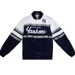 Men Mitchell & Ness Jackets & Outerwear-Special Script Heavyweight Satin Jacket New York Yankees