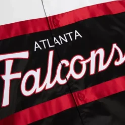 Men Mitchell & Ness Jackets & Outerwear-Special Script Heavyweight Satin Jacket Atlanta Falcons