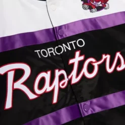 Men Mitchell & Ness Jackets & Outerwear-Special Script Heavyweight Satin Jacket Toronto Raptors