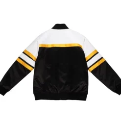 Men Mitchell & Ness Jackets & Outerwear-Special Script Heavyweight Satin Jacket Pittsburgh Steelers