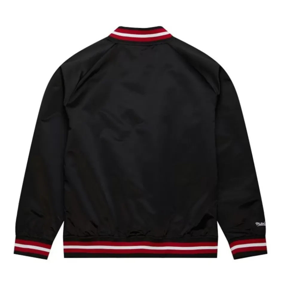 Men Mitchell & Ness Jackets & Outerwear-Special Script Lightweight Satin Jacket Houston Rockets