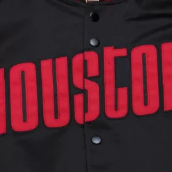 Men Mitchell & Ness Jackets & Outerwear-Special Script Lightweight Satin Jacket Houston Rockets
