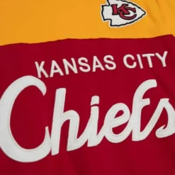 Men Mitchell & Ness T-Shirts & Tops-Special Script Long Sleeve Kansas City Chiefs