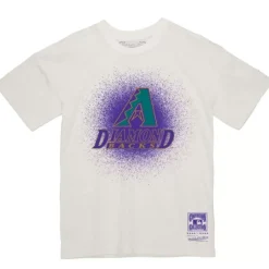 Men Mitchell & Ness T-Shirts & Tops-Spray Paint Tee Arizona Diamondbacks