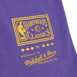 Men Mitchell & Ness T-Shirts & Tops-Spray Paint Tee Los Angeles Lakers