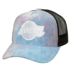 Mitchell & Ness Snapback-Spring Time Cord Trucker Los Angeles Lakers