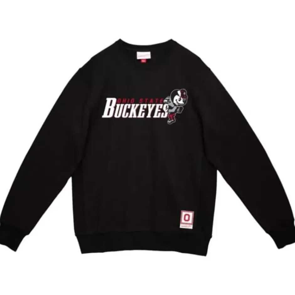 Men Mitchell & Ness Hoodies & Sweatshirts-Sprint Crew Ohio State