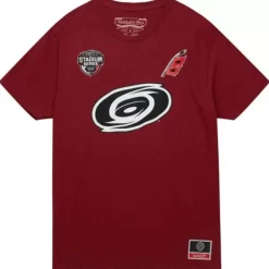 Men Mitchell & Ness T-Shirts & Tops-Ss Canes Tee Carolina Hurricanes