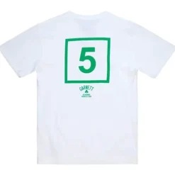 Men Mitchell & Ness T-Shirts & Tops-Star Maze Tee Boston Celtics Kevin Garnett