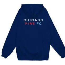 Men Mitchell & Ness Hoodies & Sweatshirts-Stars Secondary Logo Pullover Chicago Fire