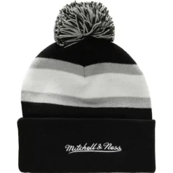 Mitchell & Ness Knit-Stripe Pom Knit Los Angeles Kings