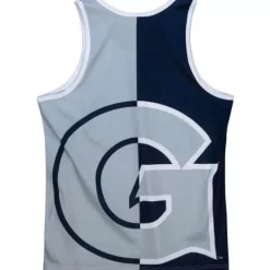 Men Mitchell & Ness T-Shirts & Tops-Sublimated Player Tank Georgetown University Allen Iverson