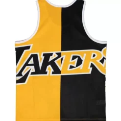 Men Mitchell & Ness T-Shirts & Tops-Sublimated Player Tank Los Angeles Lakers Shaquille O'Neal